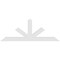 Ekena Millwork Saratoga Architectural Grade PVC Gable Bracket, 60"W x 22 1/2"H x 2"D x 4"F, 9/12 Pitch GBP060X23X0204SAR00 - alternate 4